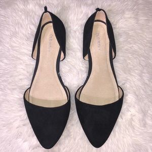 Black Pointed Flats